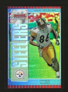 2005 Bowman Chrome Hines Ward Steelers #98 Blue Refractor Parallel Sp 200/250 - Foto 1 di 2
