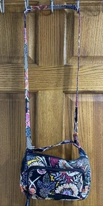 Floral Quilted Vera Bradley Shoulder Bag Cross Body Bag Multicolor  - Picture 1 of 7