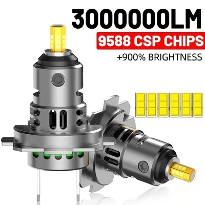 Ampoules LED H7 400W 6000K Canbus Turbo Mini 360° Phare Auto Moto 3000000LM** - Imagen 1 de 4