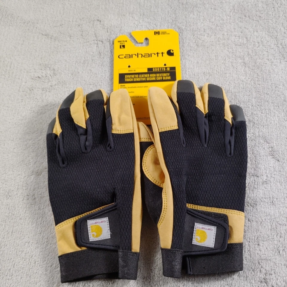 Guantes Carhartt Para Hombre Grandes Cuero Sintético Alta Destreza Sensible al Tacto GD07 Foto 1 de 4