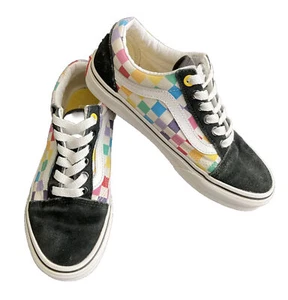 Vans Old School Rainbow karierte Skateschuhe 721356 – Damengröße 5,5 - Bild 1 von 8