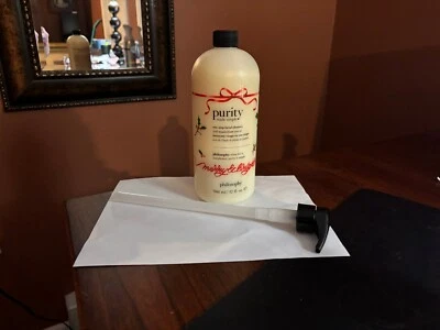 Limpiador facial de un solo paso Philosophy Purity Made Simple 32 oz con bomba sellada Foto 1 de 2