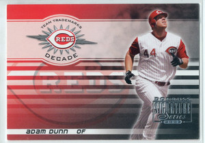 2003 Donruss Signature Team Trademarks Decade Baseball Card #1 Adam Dunn /10