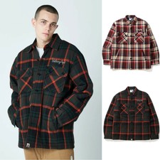 [S-2XL] A BATHING APE Men's BAPE CHECK CPO JACKET 2colors Japan New