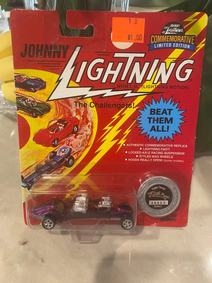 1995 Johnny Lightning Challengers Triple Threat Serie 2 - Viola - Immagine 1 di 1