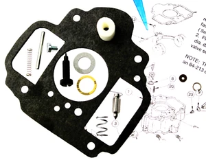 Kit de carburador se adapta a WALBRO LUA7 LUA-7 Onan 146-0230D 6.5 NH 4.0 BFA 5.0 BGA E43 - Imagen 1 de 6