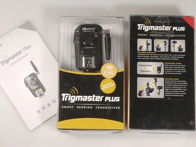 PRL) APUTURE TRIGMASTER PLUS TRANSCEIVER TX/RX CAMERA FLASH SHUTTER WIRELESS 2.4 - Imagen 1 de 4
