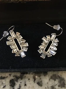 NWOT ALEXIS BITTAR MISS HAVISHAM OPEN FRAME DROP EARRINGS 1.1”L - Picture 1 of 5
