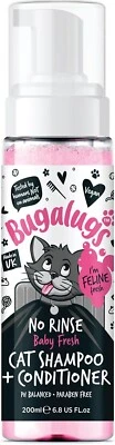 Bugalugs No Rinse No Water Cat Shampoo & Conditioner Powder Baby Fresh Fragrance - Image 1 of 4