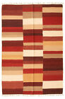 Vintage Hand Woven Turkish Carpet 5'3" X 7'10" Traditional Wool Kilim Rug