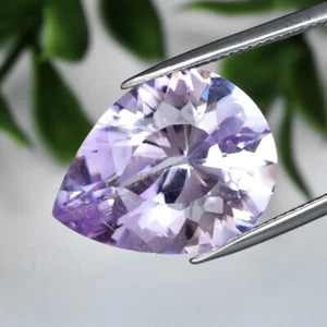 VS  15.31 Ct Natural Amethyst Brazil Untreated Pear Shape Loose Gemstone See VD - Picture 1 of 2