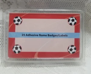 Name Badges Labels Soccer Balls - Picture 1 of 2