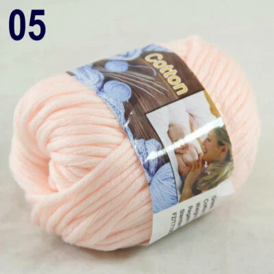 Sale 1 Ballsx50g Super Soft Cotton Chunky Blankets Hand Rugs Knitting Yarn 05 - Image 1 of 4