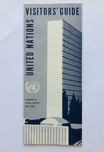 United Nations Visitors Guide New York 1961 Brochure Authentic Vintage (P26) - Picture 1 of 2