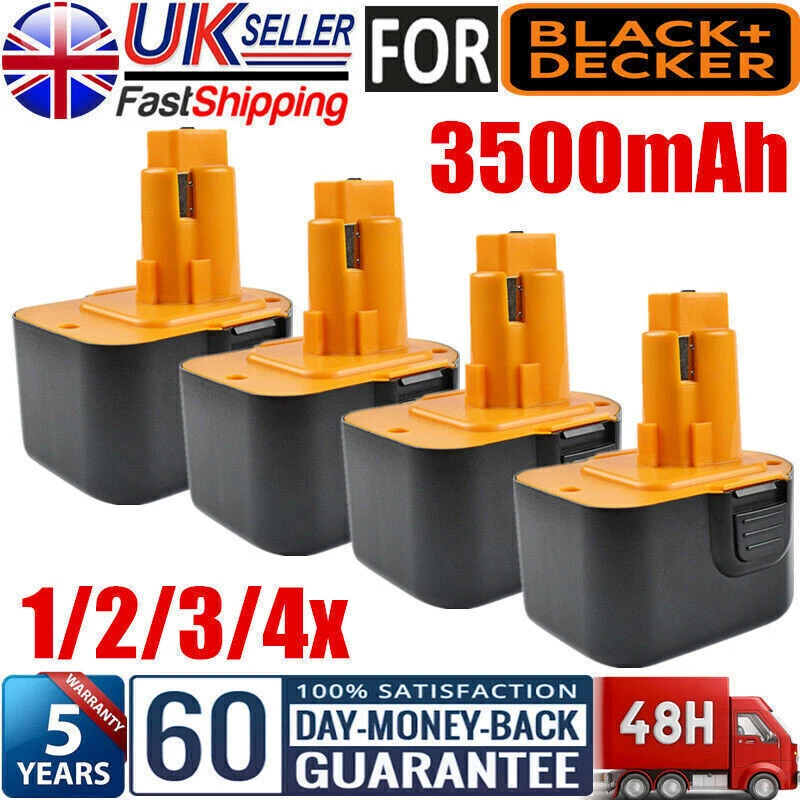 1-4x 3.5Ah 12V Battery For Black & Decker A9252 A9275 A9266 A9271 PS130 Cordless