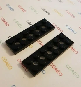 2 X Lego 32001 Technic, Plate 2 x 6 with 5 Holes - Black - Imagen 1 de 1