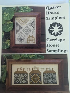 Quaker House Samplers Pattern by Carriage House Samplings ( Inc 2 pcs Material) - Picture 1 of 5