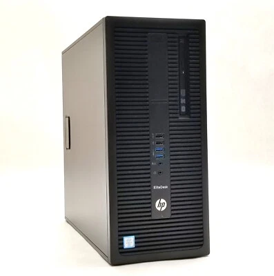 HP EliteDeskk 800 G2 TWR Core i7-6700 3.40GHz 16GB 240GB SSD+500GB Win11 Desktop - Image 1 of 4