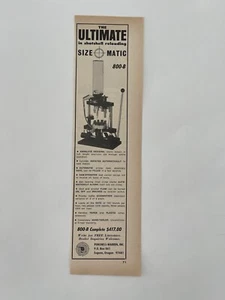 Vintage 1970 Print Ad Ponsness-Warren 800B Size-O-Matic Shotshell Reloading Ad - Bild 1 von 3