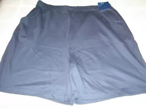 Falls Creek Women's Shorts 1X Elastic Waist Stretch NAVY Cotton Pocket - Picture 1 of 2
