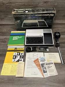 Texas Instruments Ti-99/4A Home Computer + Adapter, Modulator, & Box - Picture 1 of 22