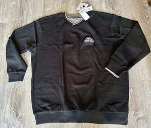Colorado Rockies Antigua Sweater Men’s Black/Siver Geniune MLB NWT XXL 2X - Picture 1 of 8