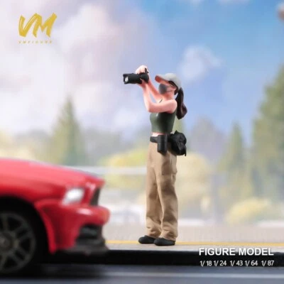 1/18 1/24 1/43 1/64 1/87 Beauty Photographer Diorama Figure F Car Toys Home B# - Image 1 of 4