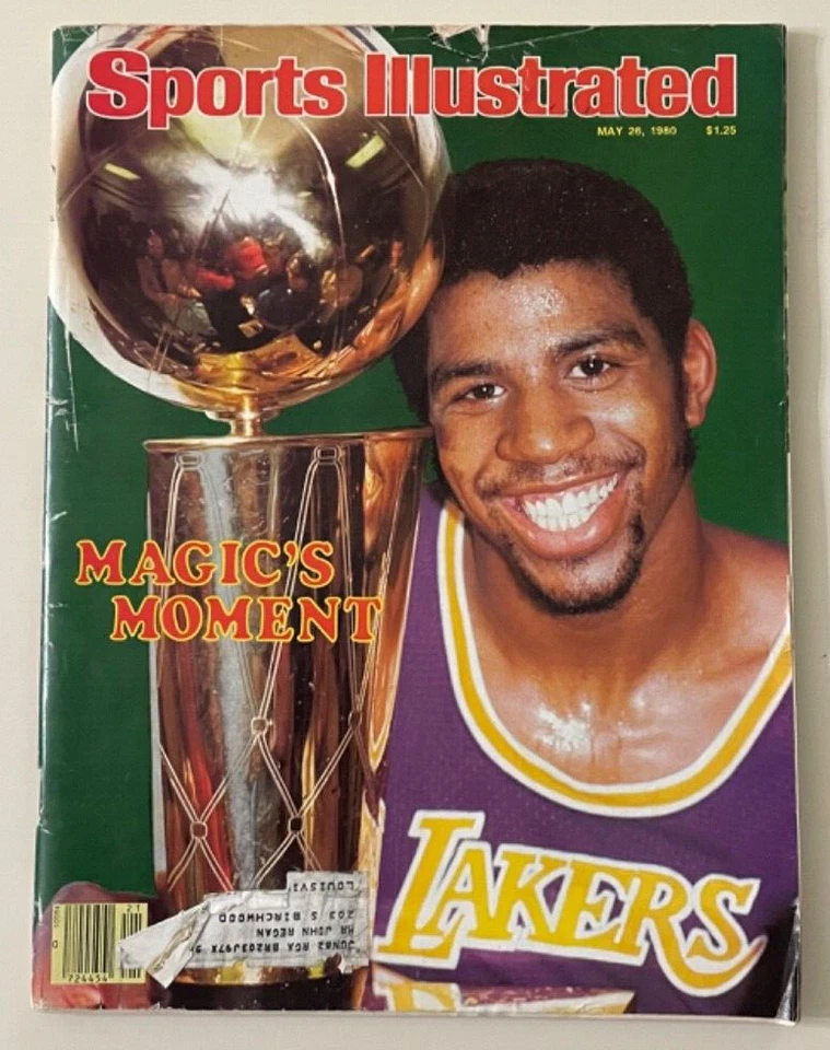 Vintage Sports Illustrated May 26 1980 LAKERS NBA CHAMPIONS MAGIC  JOHNSON VG! - Image 1 of 1