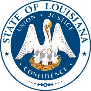 Seal of the State of Louisiana United States Seals Poster Art Print 24 x 24 in - Picture 1 of 2