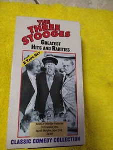 The Three Stooges Greatest Hits and Rarities (VHS, 1996, 2-Tape Set) - Picture 1 of 3