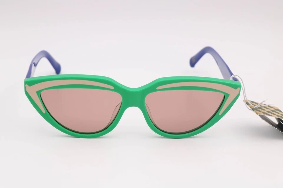 Gafas de sol Karen Walker Lash Splash Grasshopper verde/rojo ojo de gato 57-14-145 Foto 1 de 4