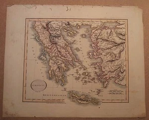 JOHN CARY MAP OF GREECE 1813 FROM HIS New Elementary Atlas - Picture 1 of 1