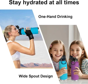 Auto Spout Lid for Bubba Trailblazer 24 32 40 Oz Water Bottle, 2 Pack Lid Com... - Picture 1 of 7