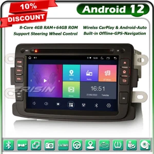 8-Cœur Android 13 Autoradio 64Go CarPlay Navi Renault Dacia Sandero Dokker Lodgy - Imagen 1 de 12
