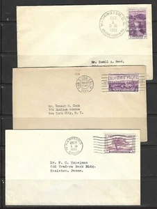 CUBIERTAS DEL PRIMER DÍA DE EE. UU. #772...802 -- (20) con SS, BLOQUE, PL NEGRO -- década de 1930 - Imagen 1 de 7