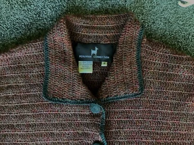 PERUVIAN CONNECTION Jacke Häkeljacke Gr. 36 38 Baby Alpaca/ Pima Cotton/ Wolle - Bild 1 von 4