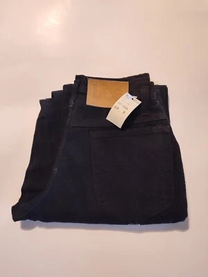 NUEVO Pantalones de mezclilla LEE genuinos vintage para niños EE. UU. calce suelto doble negro 16 ajustados cintura 26" Foto 1 de 4