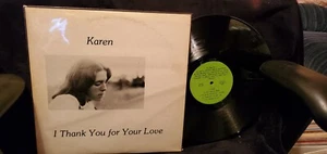 KAREN I Thank you for your Love LP RARE PRIVATE MN FEMME XIAN FOLK PSYCH SSW - Bild 1 von 5