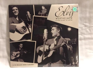 2008 ELVIS Wertheimer Collection 16 Month Wall Calendar Music NIP Black & White - Picture 1 of 4