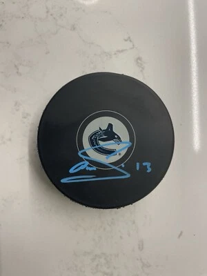 Mats Sundin Autographed Vancouver Canucks Official NHL Puck - Image 1 of 2