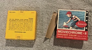 1 roll of 8 mm Kodachrome color movie film & 1 Ansco 8 mm film display box - Picture 1 of 8