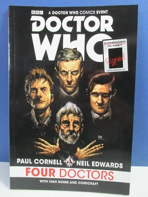 signed DR WHO FOUR DOCTORS graphic novel COMIC BOOK titan PAUL CORNELL & NEIL - Image 1 of 4