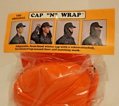 Tactical Orange Hunting Face Mask Wrap Scarf Neck Warmer & Hats NEW!!! - Image 1 of 3