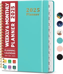 2025 Planner - Weekly and Monthly Planner Spiral Bound, January 2025 - December - Picture 1 of 12