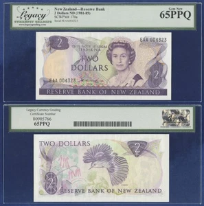 NEW ZEALAND 2 DOLLARS 1981 P170a FIRST PREFIX EAA GEM NEW 65 PPQ - Picture 1 of 1