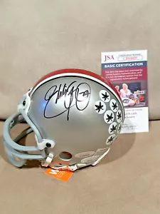 Eddie George #27 signed Ohio State Buckeyes OSU NCAA Mini Helmet Tristar JSA - Picture 1 of 6