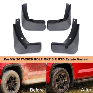 4Pcs Splash Guards Mud Flaps For VW 2017-2020 GOLF MK7.5 R GTD Estate Variant - Picture 1 of 7