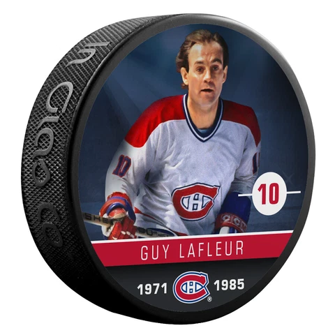 Guy Lafleur Montreal Canadiens NHL Alumni Photo Hockey Puck Cover