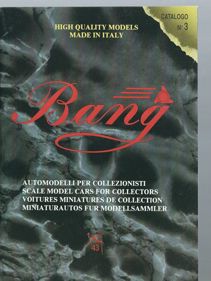 Bang Catalogo Il Catalog N.3 Da 18 Pagine IN Italiana e Inglese - Immagine 1 di 4