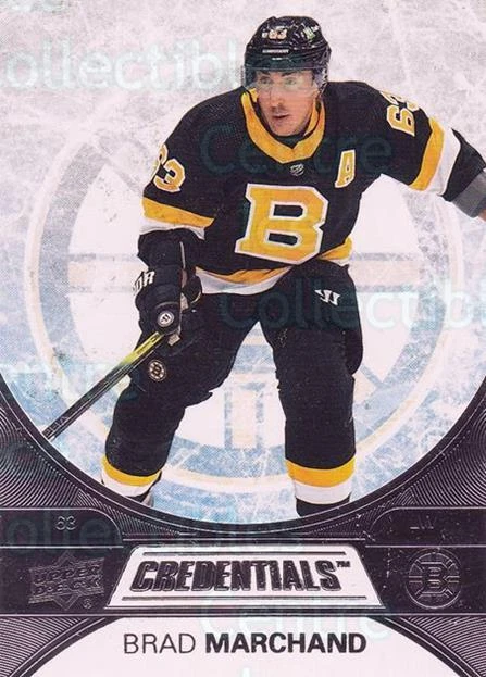2021-22 Upper Deck Credentials #20 Brad Marchand - Image 1 of 1